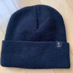 OVO Gold Owl Logo Original Black Beanie